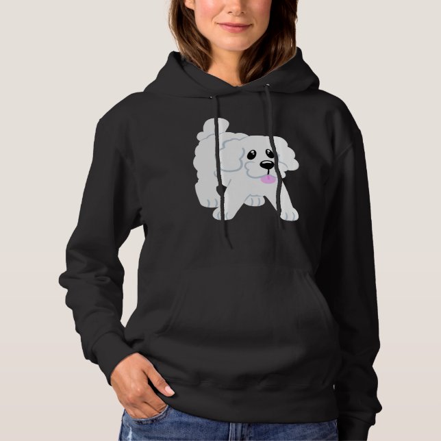 Moletom Papoila Branca Simples, Rosa Puppida (Frente)