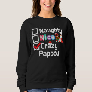 Moletom Pappou Louco e Doido Feliz Papais noeis de Natal E