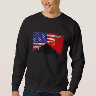 Moletom Papua Nova Guiné com Distância Bandeira & Bandeira