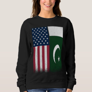 Moletom Paquistão Bandeiras Americanas Paquistanesas Orgul