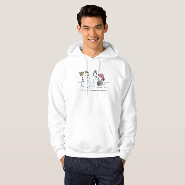 Moletom Para a Antártida homens capuz sweatshirt (Frente Completa)