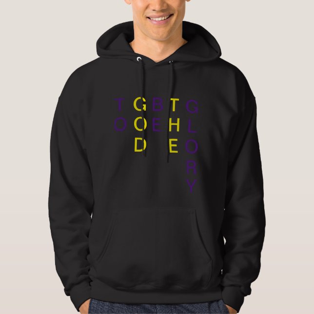 Moletom Para Deus Ser A Glória Hoodie (Frente)