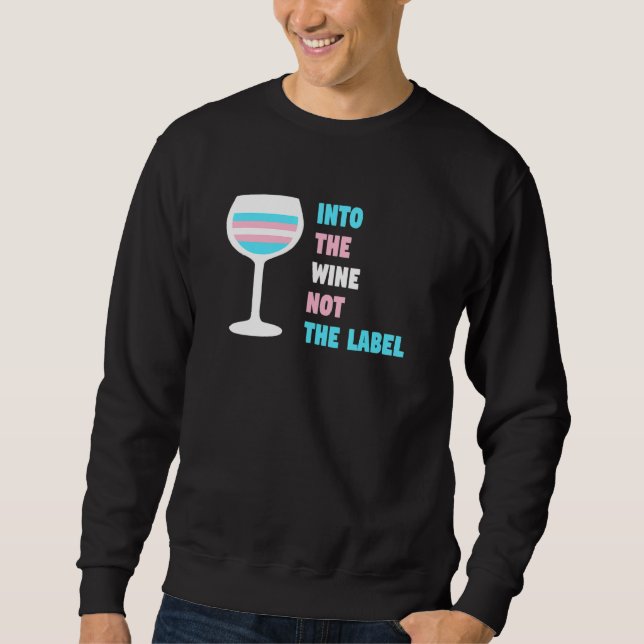 Moletom Para O Vinho, Não A Marca Transgênero Prid (Frente)