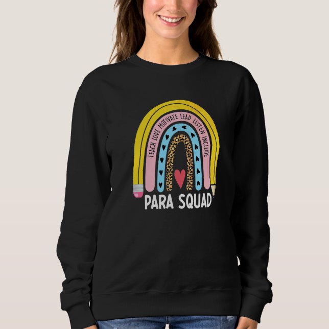 Moletom Para Squad   Paraprofissional Primeiro Dia De Aula (Frente)