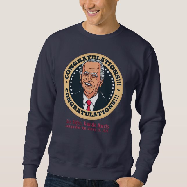 Moletom parabéns presidente joe biden (Frente)
