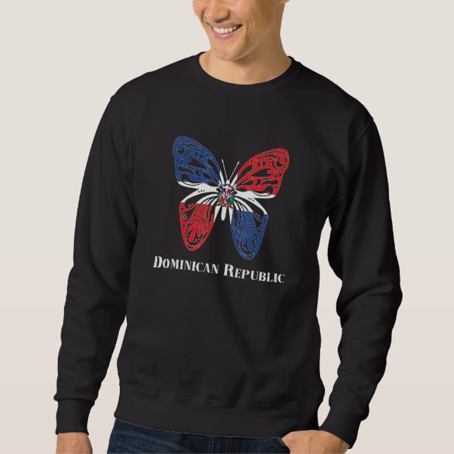 Moletom Parada de Borboleta de Bandeira da República Domin (Frente)