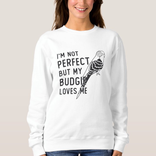 Moletom Parakeet Lover My Budget Me ama Birds Budgerigar (Frente)