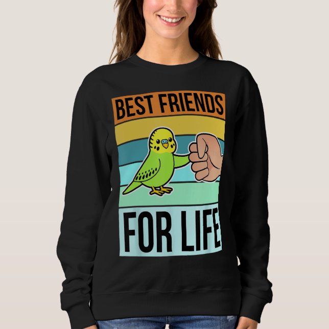 Moletom Parakeet Tshirt Budget Items Bird Budgerigar Parro (Frente)