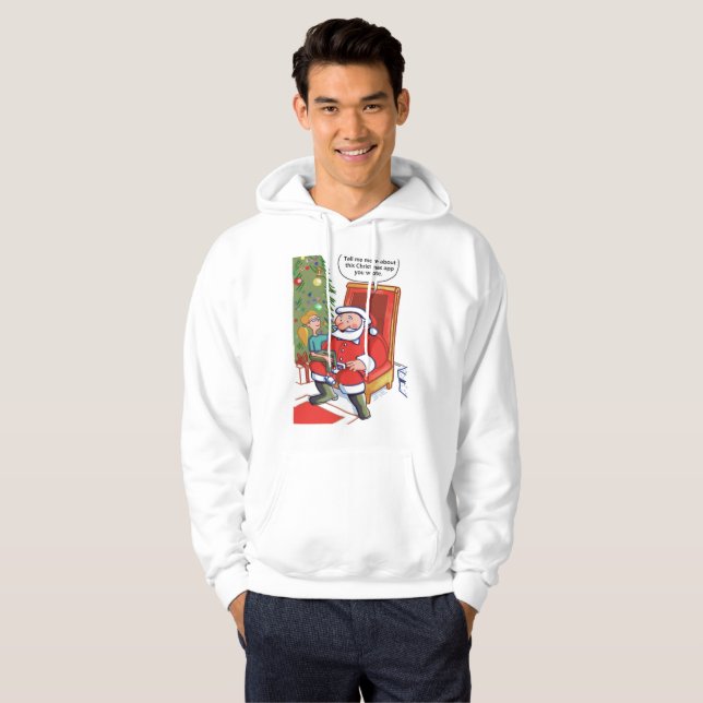 Moletom Parceiros Comerciais de Natal casaco branco (Frente Completa)