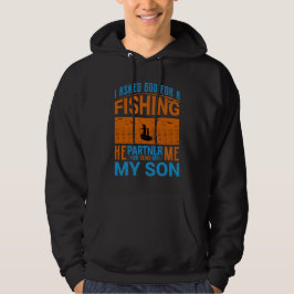 Moletom Parceria de Pesca Design Pai e Filho