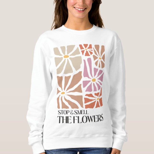 Moletom Pare & Cheire as Flores Boho Flor Silvestre (Frente)