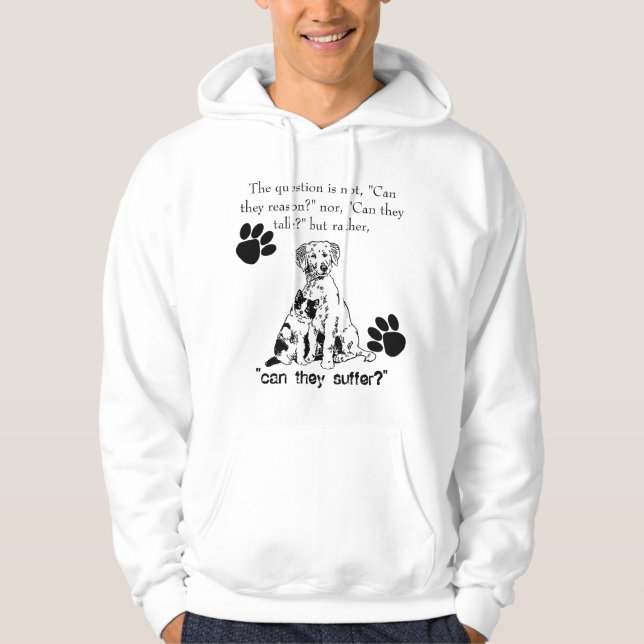 Moletom PARE o abuso animal! hoodie (Frente)