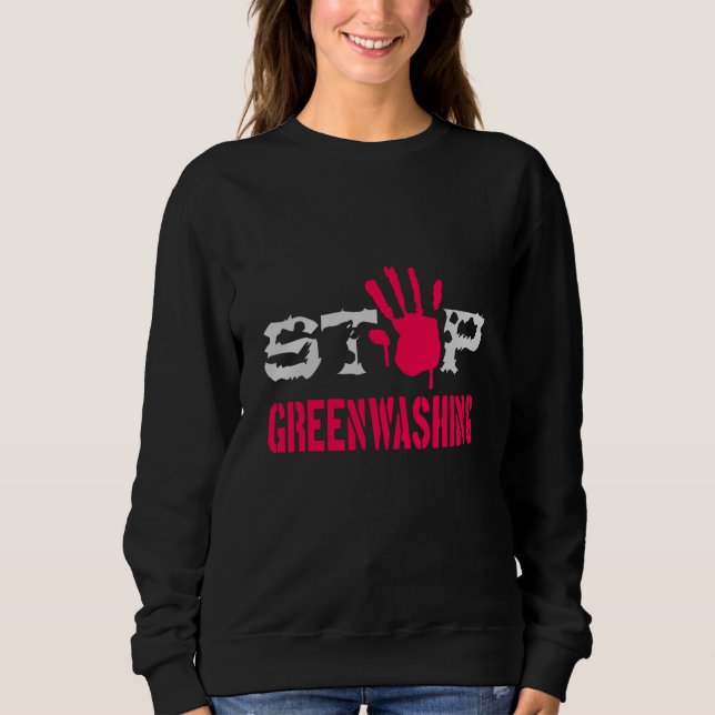 Moletom Pare o Greenwashing (Frente)