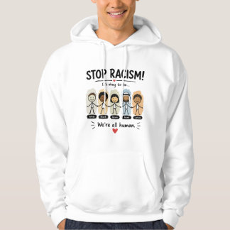 Moletom Pare o racismo somos todos humanos