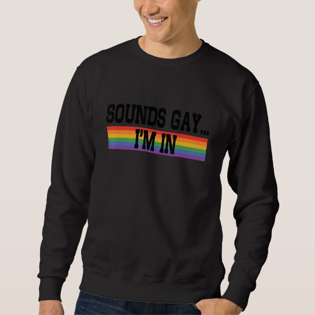 Moletom Parece Gay Estou no Orgulho Arco-íris Amor Diversi (Frente)