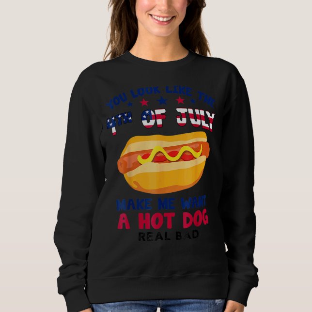 Moletom Parece Que 4 De Julho Me Faz Querer Um Cachorro (Frente)