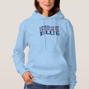 Moletom Parecia Bom Daqui Azul Funny Softbol