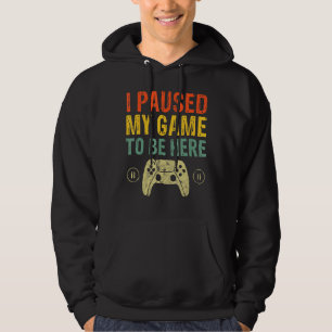 Moletom Parei Meu Jogo Para Estar Aqui Homens De Jogo Vint