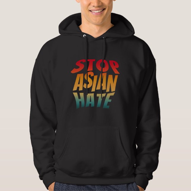 Moletom parem o ódio asiático (Frente)