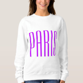 Moletom Paris France sweater neon lilac