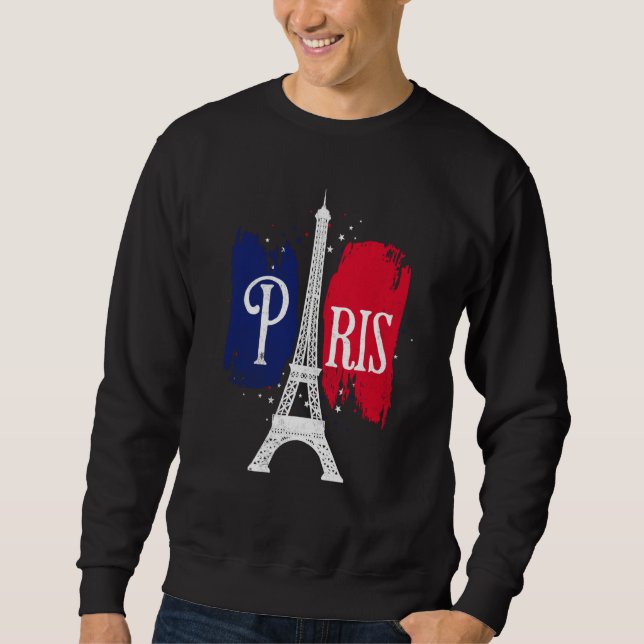 Moletom Paris French Eiffel Tower European French Paris At (Frente)