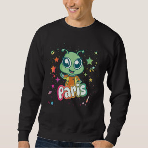 Moletom PARIS - Nome do menino bonito com Alienígena 1 fof