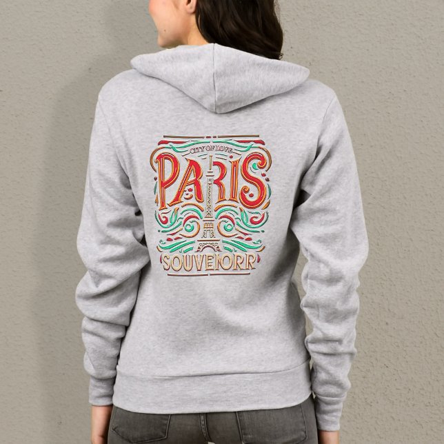 Moletom Parisian Bloom Love Symphony Women Full-Zip Hoodie (Criador carregado)