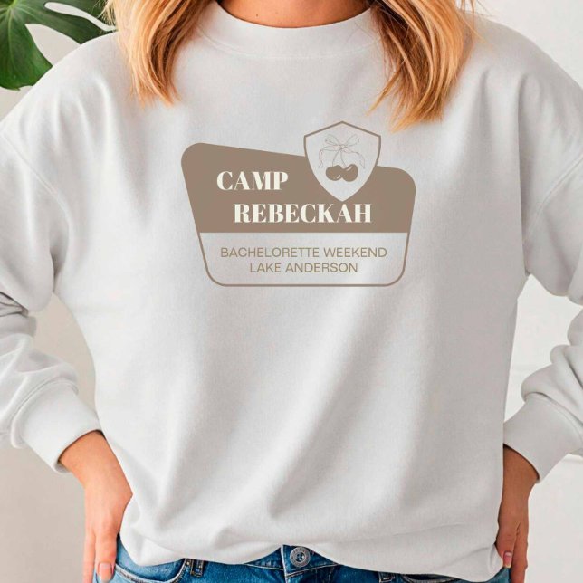 Moletom Park Camp Bach Bridesmaid Festa de casamento Group (Camp Event Sweatshirt)