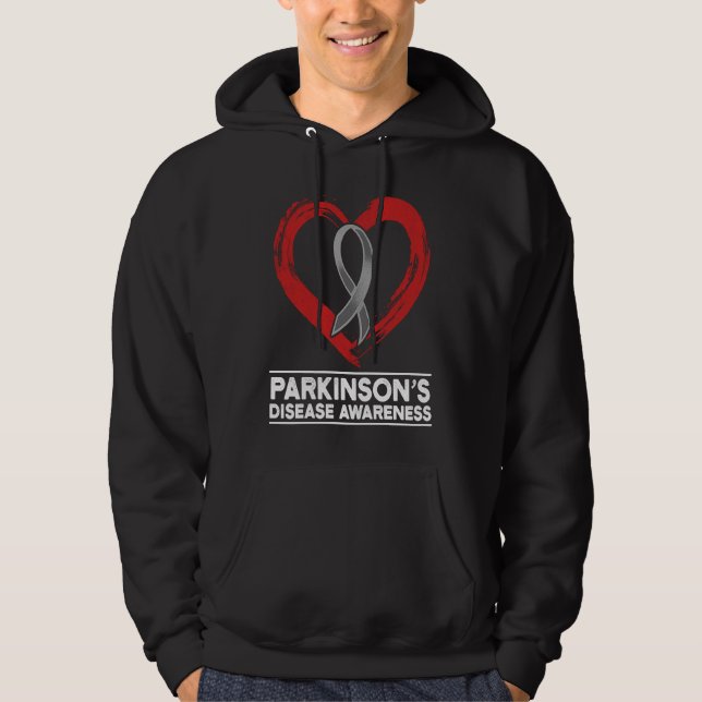 Moletom Parkinsons Disease Awareness Heart Warrior Survivo (Frente)