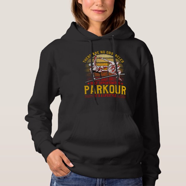 Moletom Parkour extreme athlete parkour runner funny sayin (Frente)