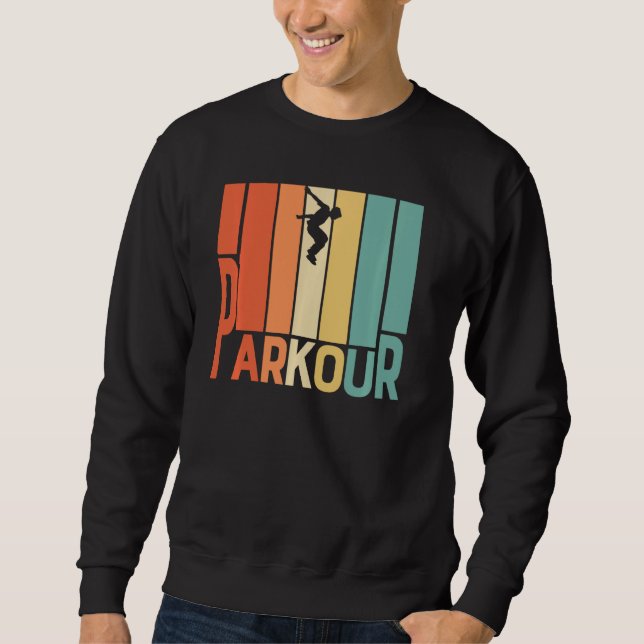 Moletom Parkour Free Running Training Traceur Retro Sport (Frente)