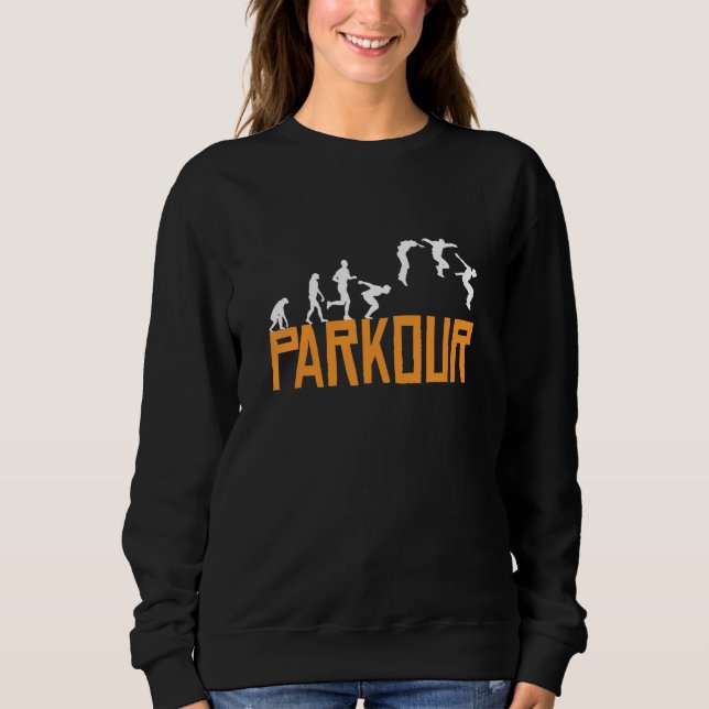Moletom Parkour Jumping Correndo E Subindo Parkour Esporte (Frente)