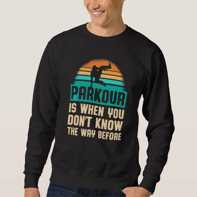 Moletom Parkour Para Parkour Runner Traceur Freestyle Runn (Frente)