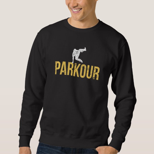 Moletom Parkours Parkours de Treinamento em Execução Livre (Frente)