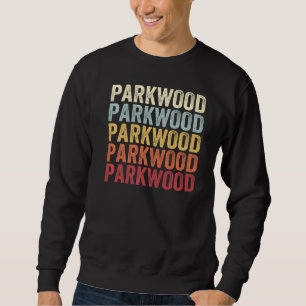 Moletom Parkwood Washington Parkwood WA Texto Retroativo