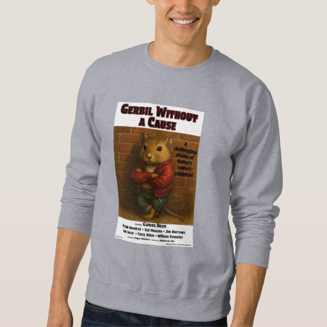 Moletom Paródia do Filme Gerbil Without a Cause (Frente)