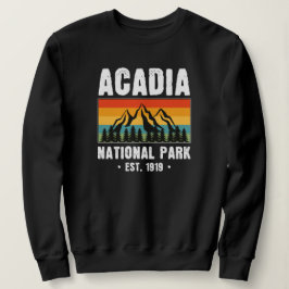 Moletom Parque Nacional Acadia, Maine Retro Vintage