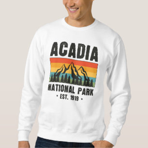Moletom Parque Nacional Acadia, Maine Retro Vintage