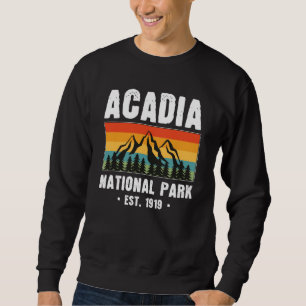 Moletom Parque Nacional Acadia, Maine Retro Vintage