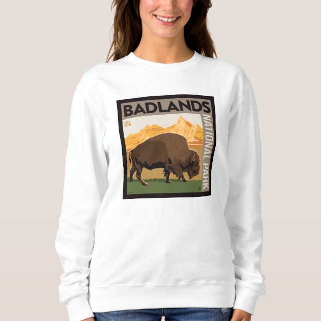 Moletom Parque Nacional Badlands | Buffalo (Frente)