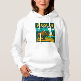 Moletom PARQUE NACIONAL DE YELLOWSTONE - Cartaz de Viagem 
