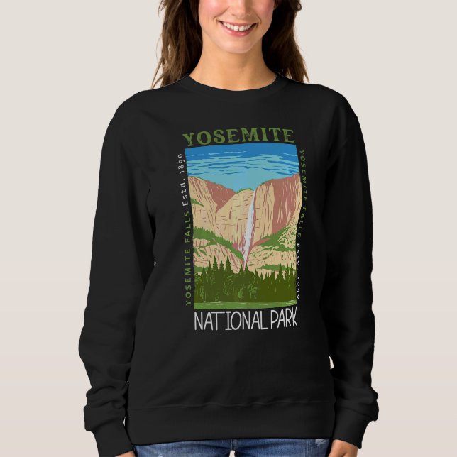 Moletom Parque Nacional de Yosemite Cascata Vintag (Frente)