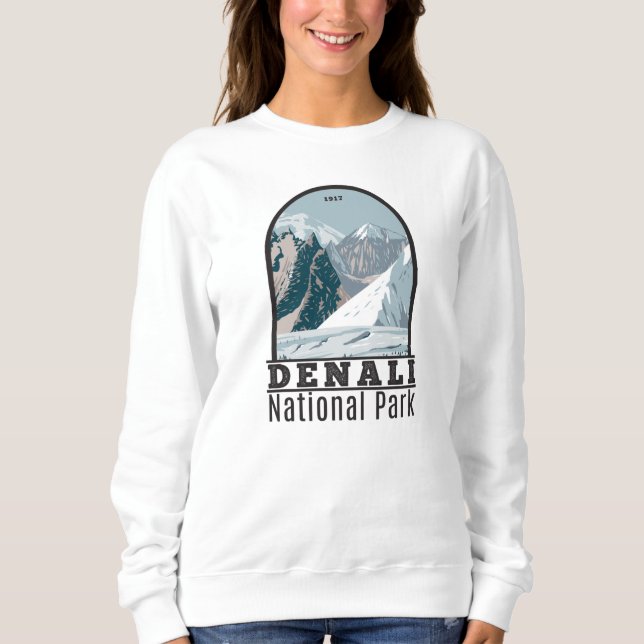 Moletom Parque Nacional Denali Alaska Monte Hunter Vintage (Frente)