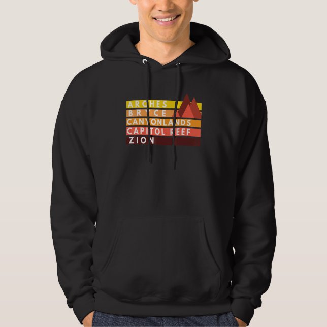 Moletom Parque Nacional do Utah Utahs Mighight Cinco Nps d (Frente)