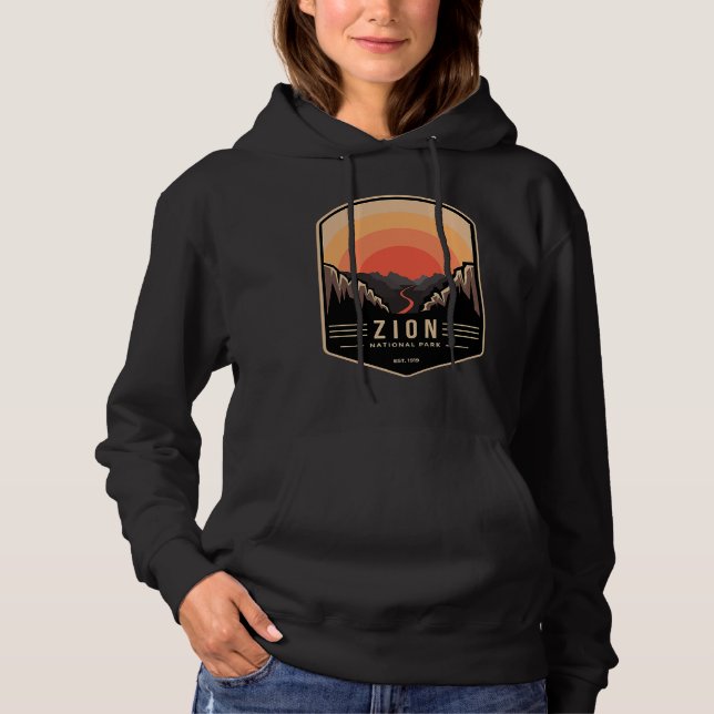 Moletom Parque Nacional Zion Retro Vintage (Frente)