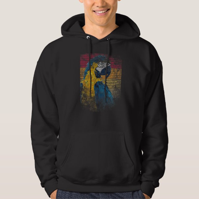 Moletom Parrot Bird Vintage Retro Distinto (Frente)