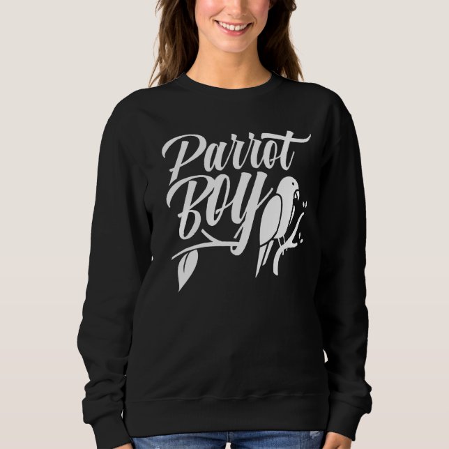 Moletom Parrot Boy Pet Animal Parrote Cute (Frente)