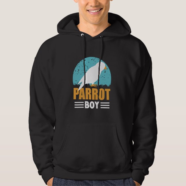 Moletom Parrot Boy Pet Cute Parrots Animal (Frente)
