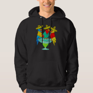 Moletom Parrot Cinco De Mayo Bebendo Tequila Fie Mexicana