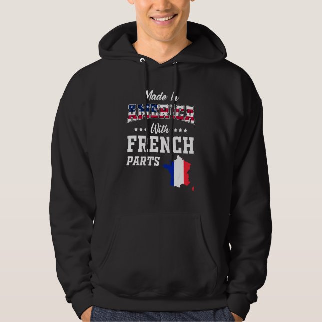 Moletom Partes Francesas da América Mapa da França Bandeir (Frente)